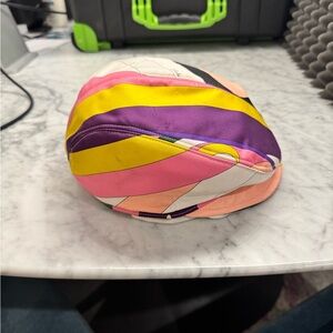 Pucci Y2K newsboy cap- iconic colors